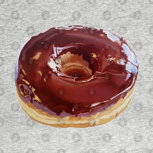 Chocolate Dip Donut Painting #2 (no background) by EmilyBickell